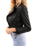 Altridge Vegan Leather Moto Jacket